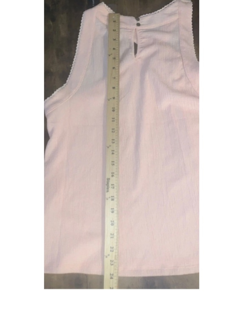 🪢 Cable & Gauge Peach Halter Top Cross Front Flowy Boho Feminine Summer NWT L - Picture 13 of 14